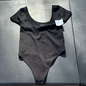 American Eagle Outfitters Black Bodysuit Scoop Neck